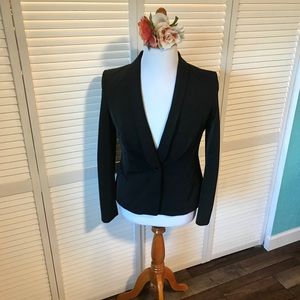 👀Ted Baker Black Lined Blazer With Button Sz 4